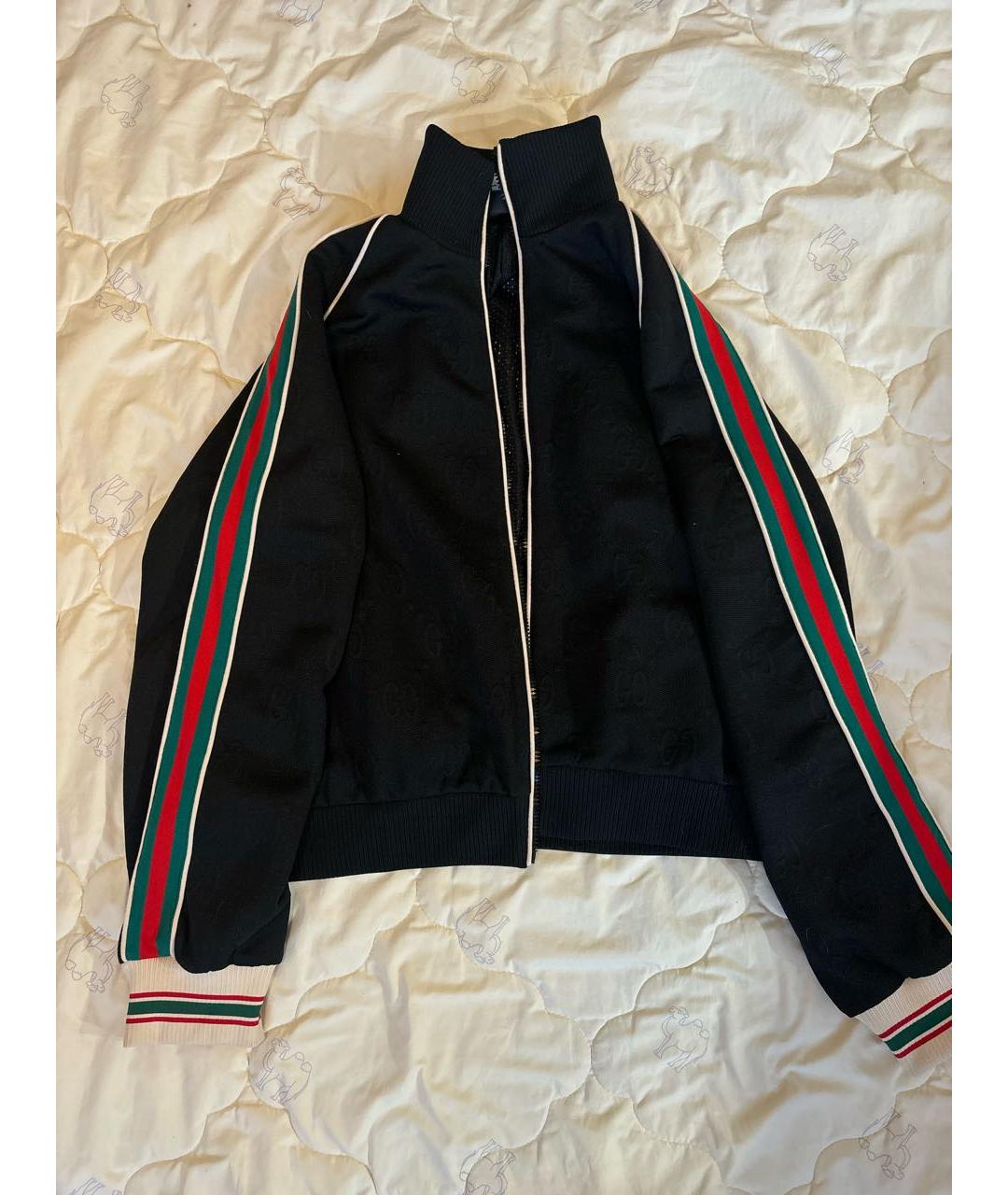 GUCCI Черный полиэстеровый спортивный костюм, фото 7