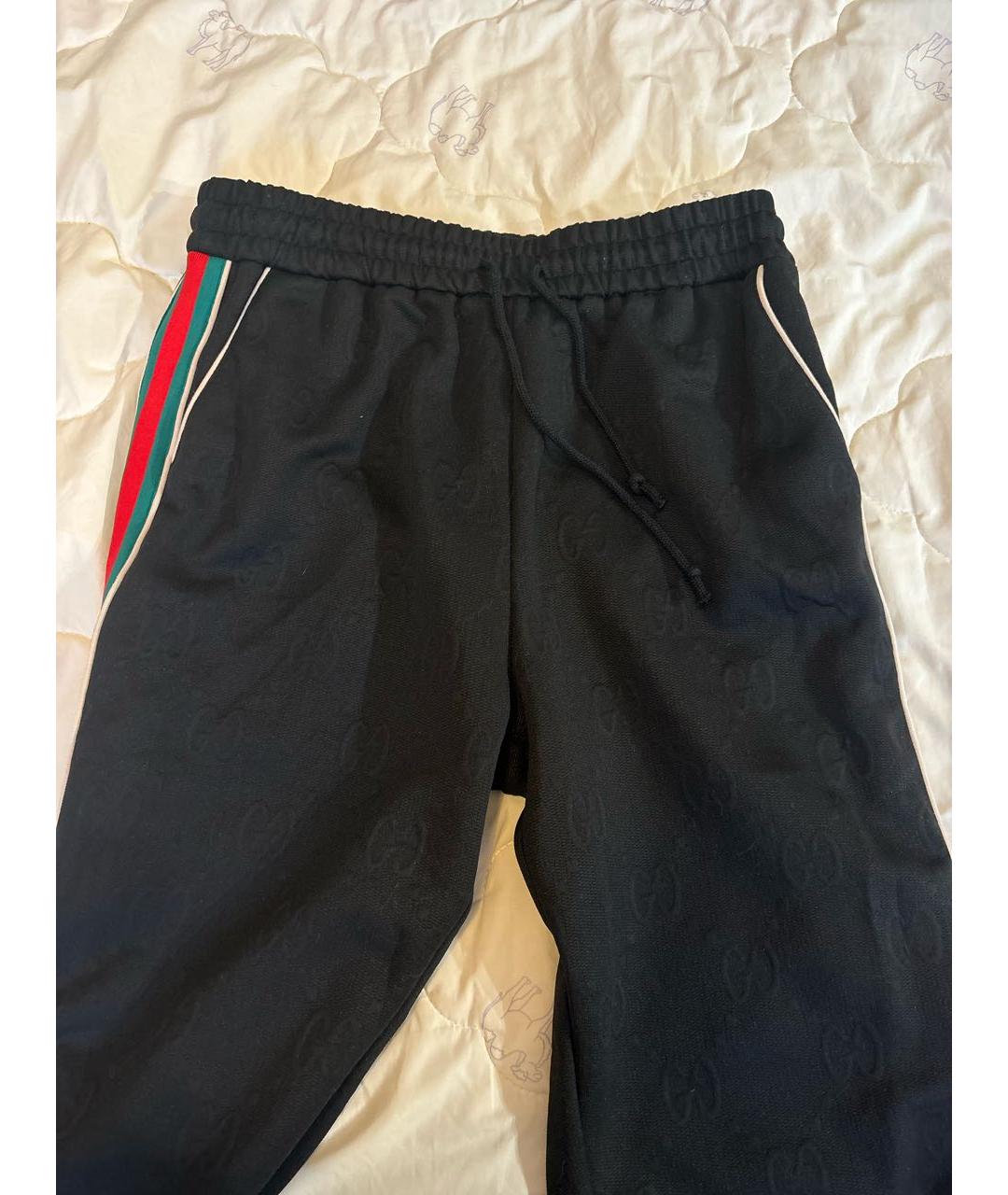GUCCI Черный полиэстеровый спортивный костюм, фото 4