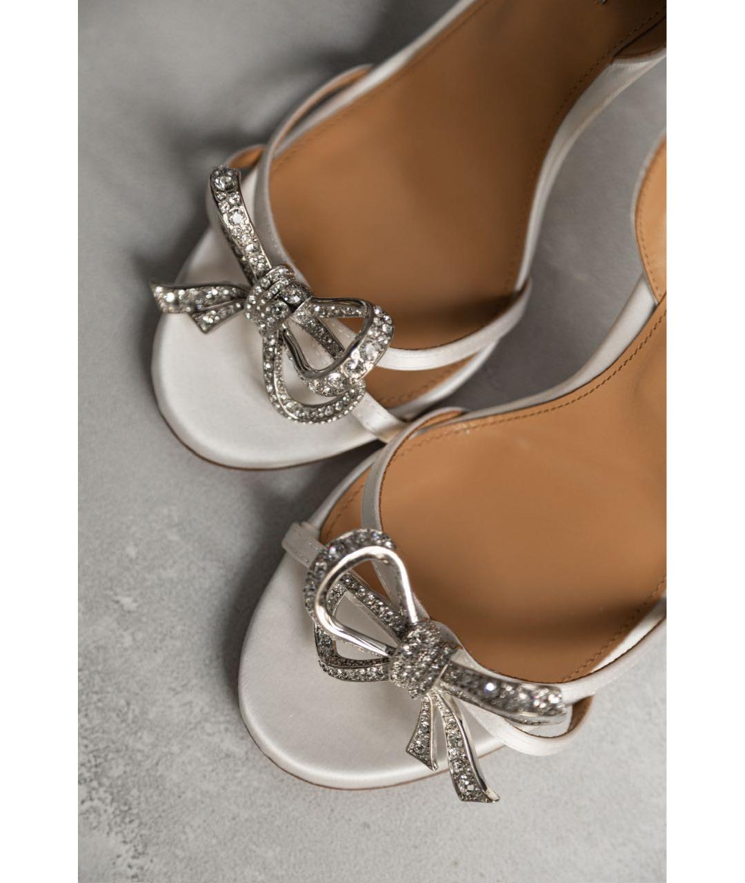 AQUAZZURA Белые босоножки, фото 3