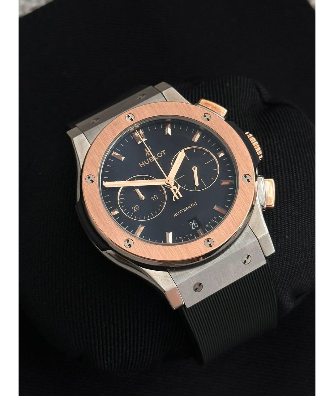 HUBLOT Мульти часы из золота и стали, фото 5
