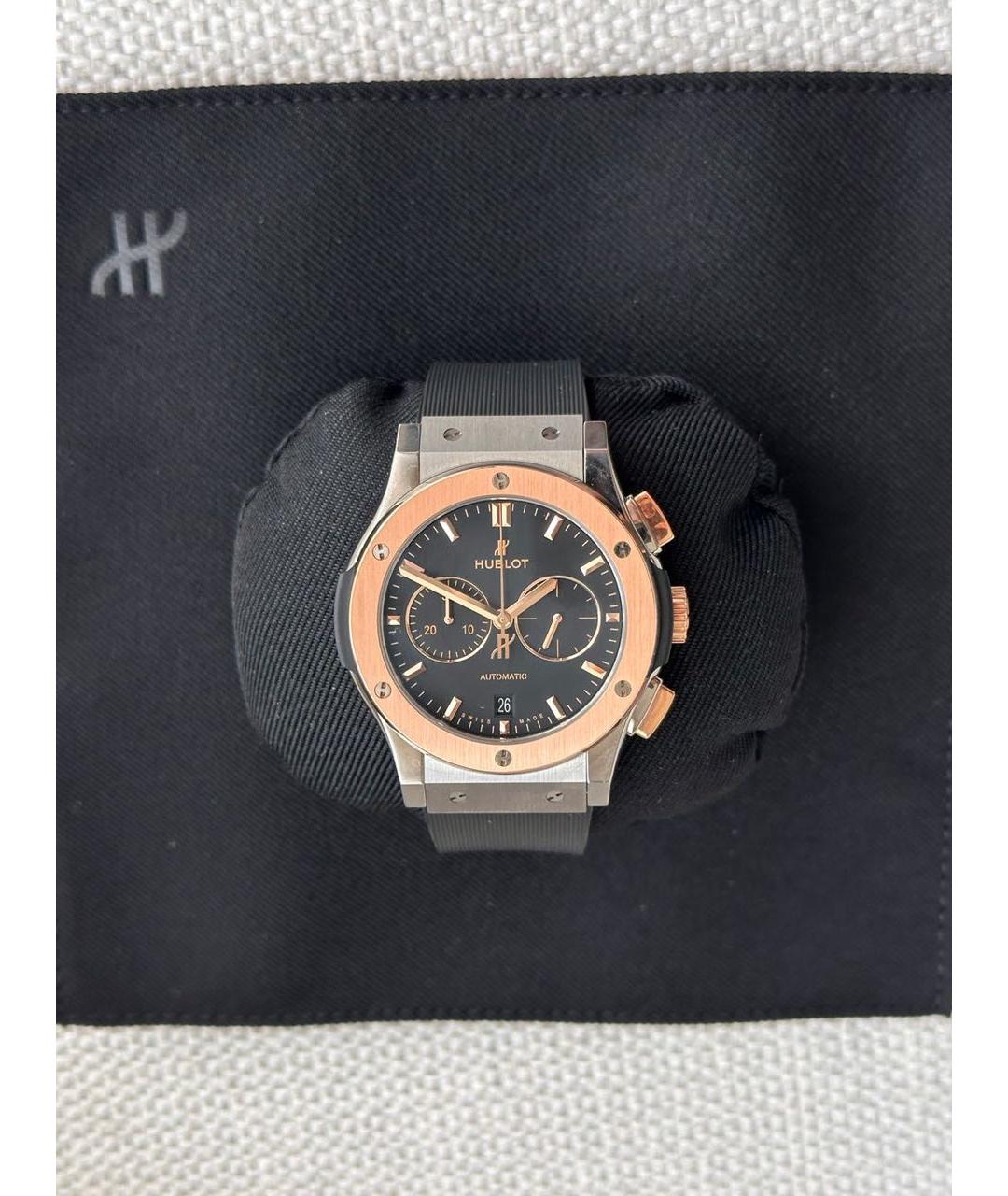 HUBLOT Мульти часы из золота и стали, фото 6