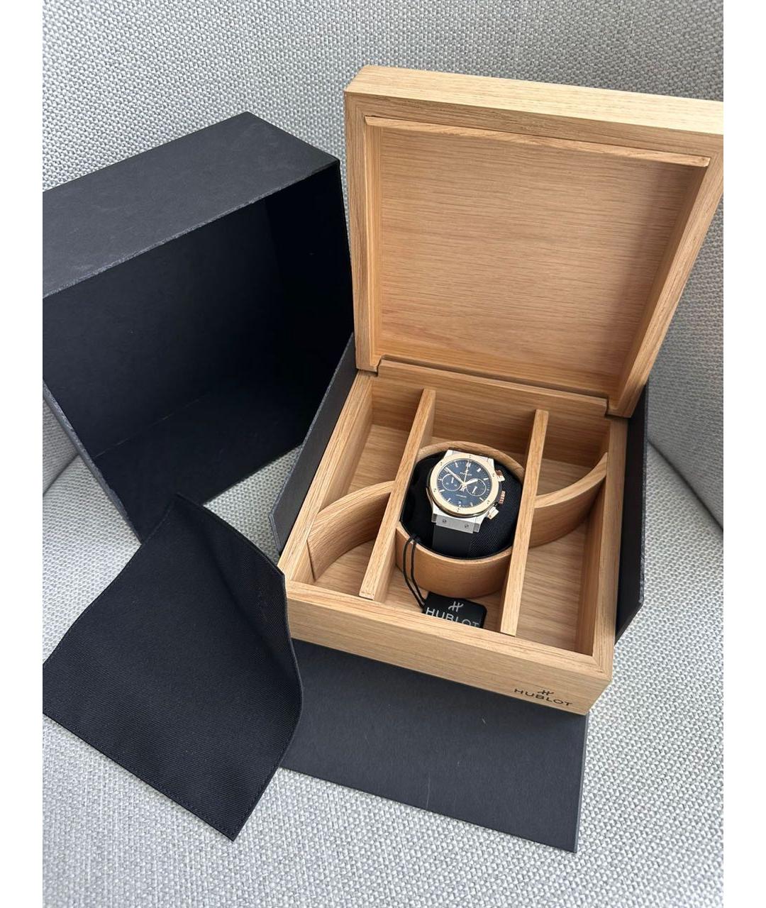HUBLOT Мульти часы из золота и стали, фото 4