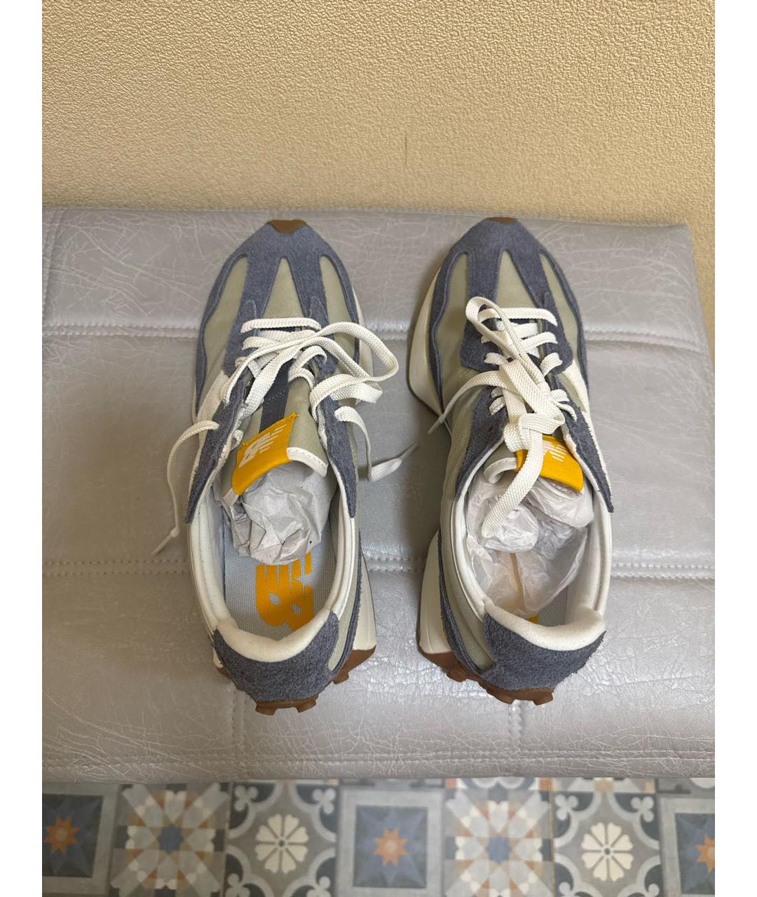 NEW BALANCE Серые замшевые низкие кроссовки / кеды, фото 3