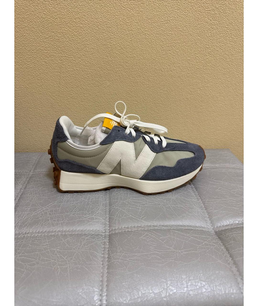 NEW BALANCE Серые замшевые низкие кроссовки / кеды, фото 8