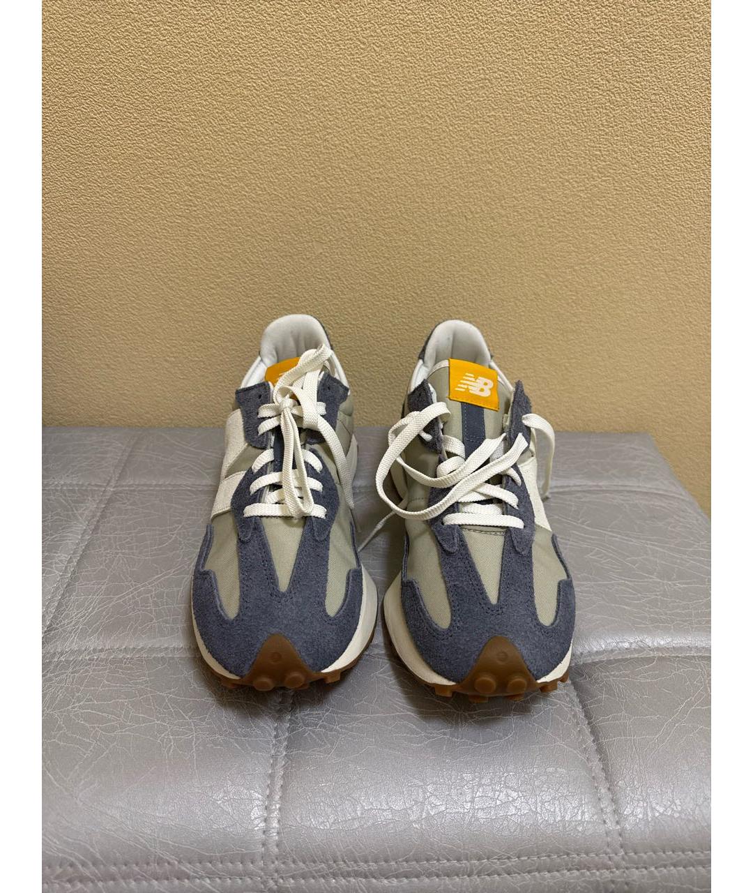 NEW BALANCE Серые замшевые низкие кроссовки / кеды, фото 2