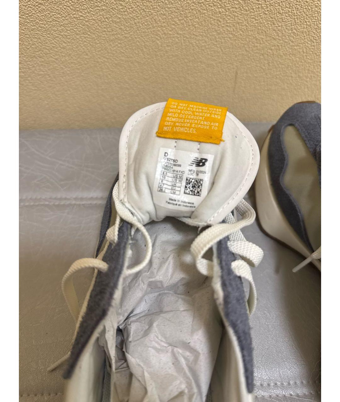 NEW BALANCE Серые замшевые низкие кроссовки / кеды, фото 5