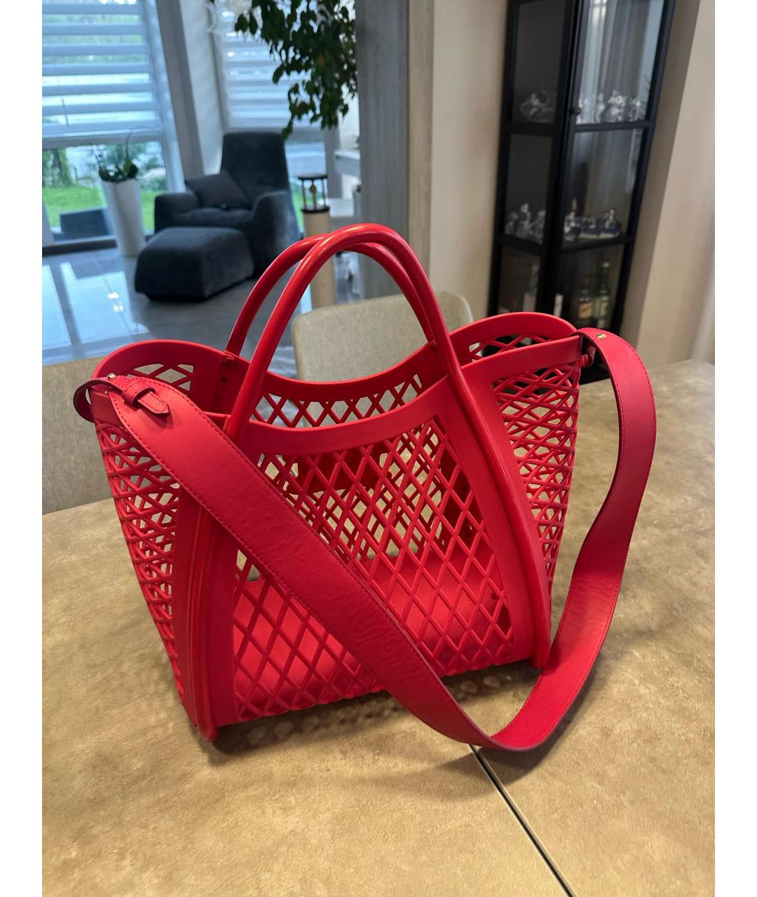 MAX MARA Фуксия пляжная сумка, фото 3