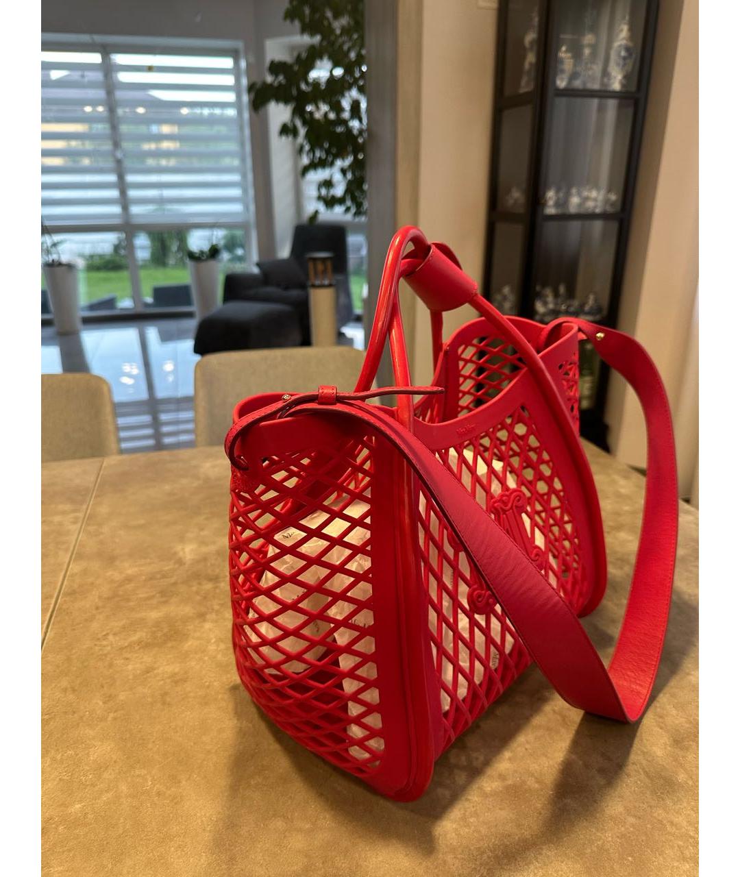 MAX MARA Фуксия пляжная сумка, фото 2