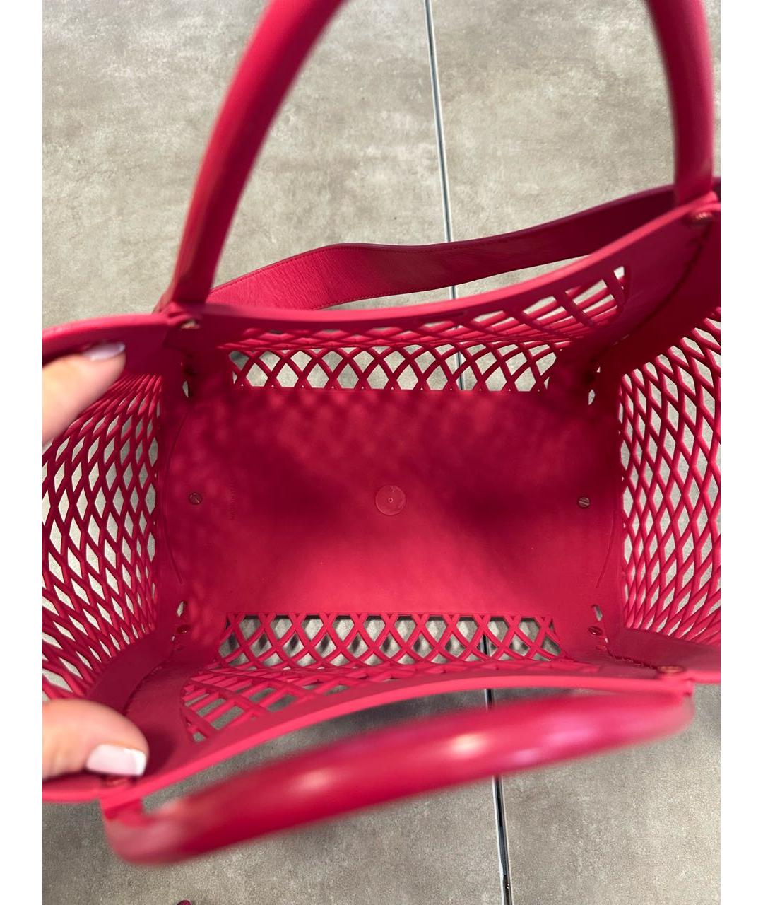 MAX MARA Фуксия пляжная сумка, фото 4