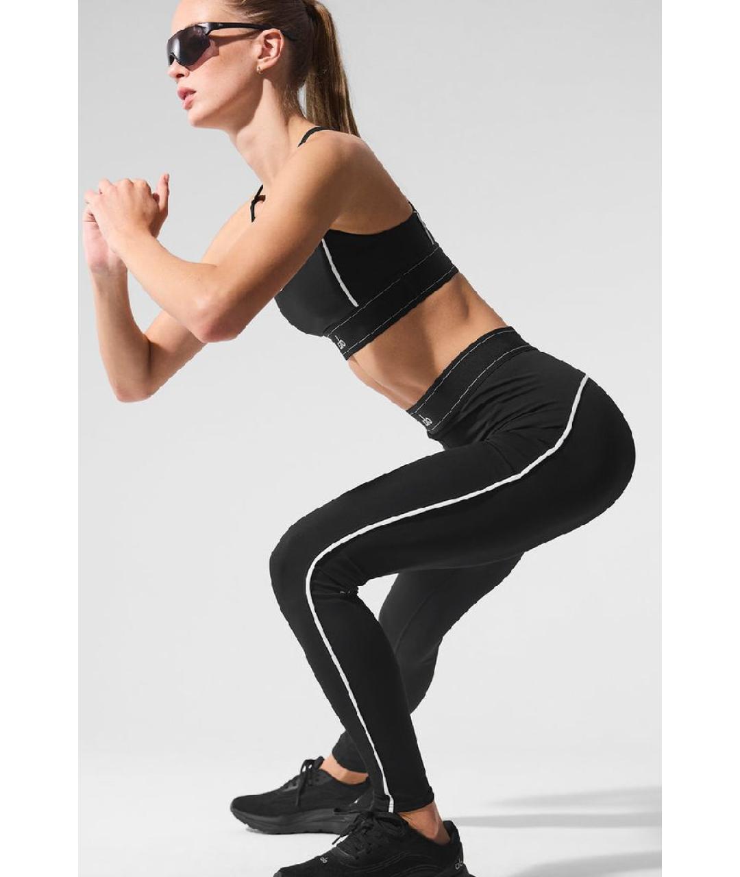ALO YOGA Черный полиэстеровый спортивные костюмы, фото 8