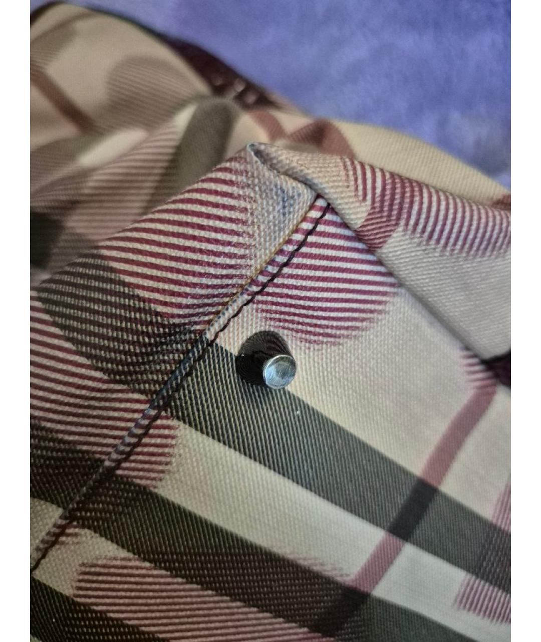 BURBERRY Бордовая сумка с короткими ручками, фото 5