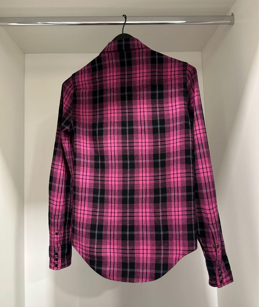 SAINT LAURENT Розовая хлопковая рубашка, фото 2