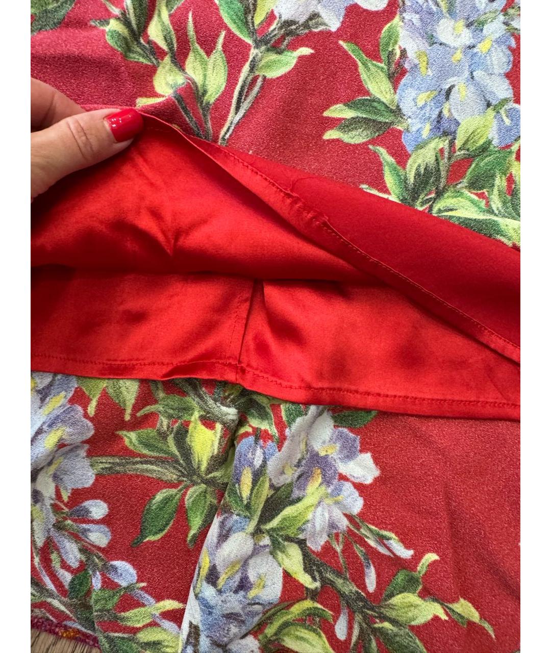 DOLCE&GABBANA Бордовый вискозный сарафан, фото 7