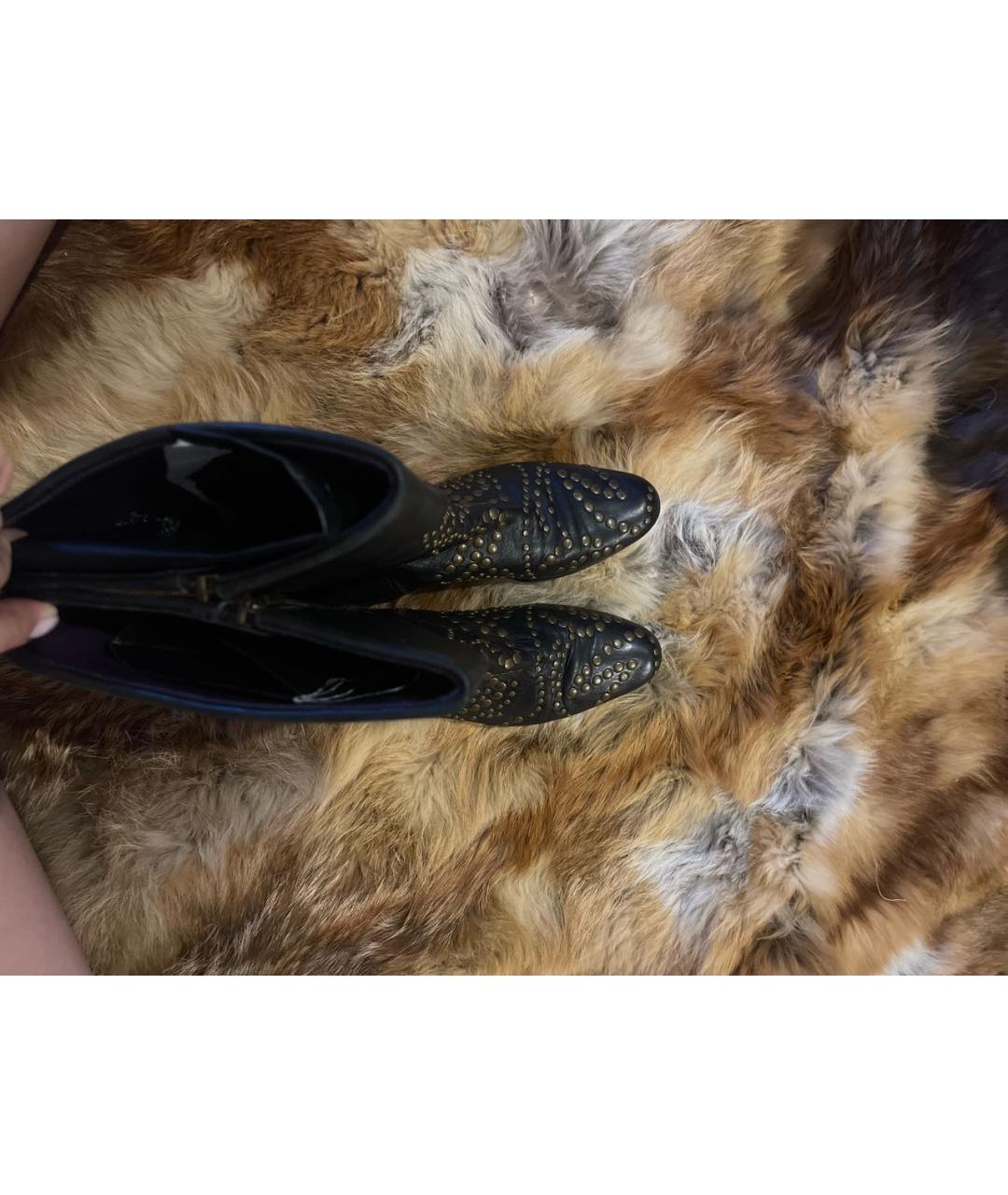 SONIA RYKIEL Коричневые кожаные полусапоги, фото 3