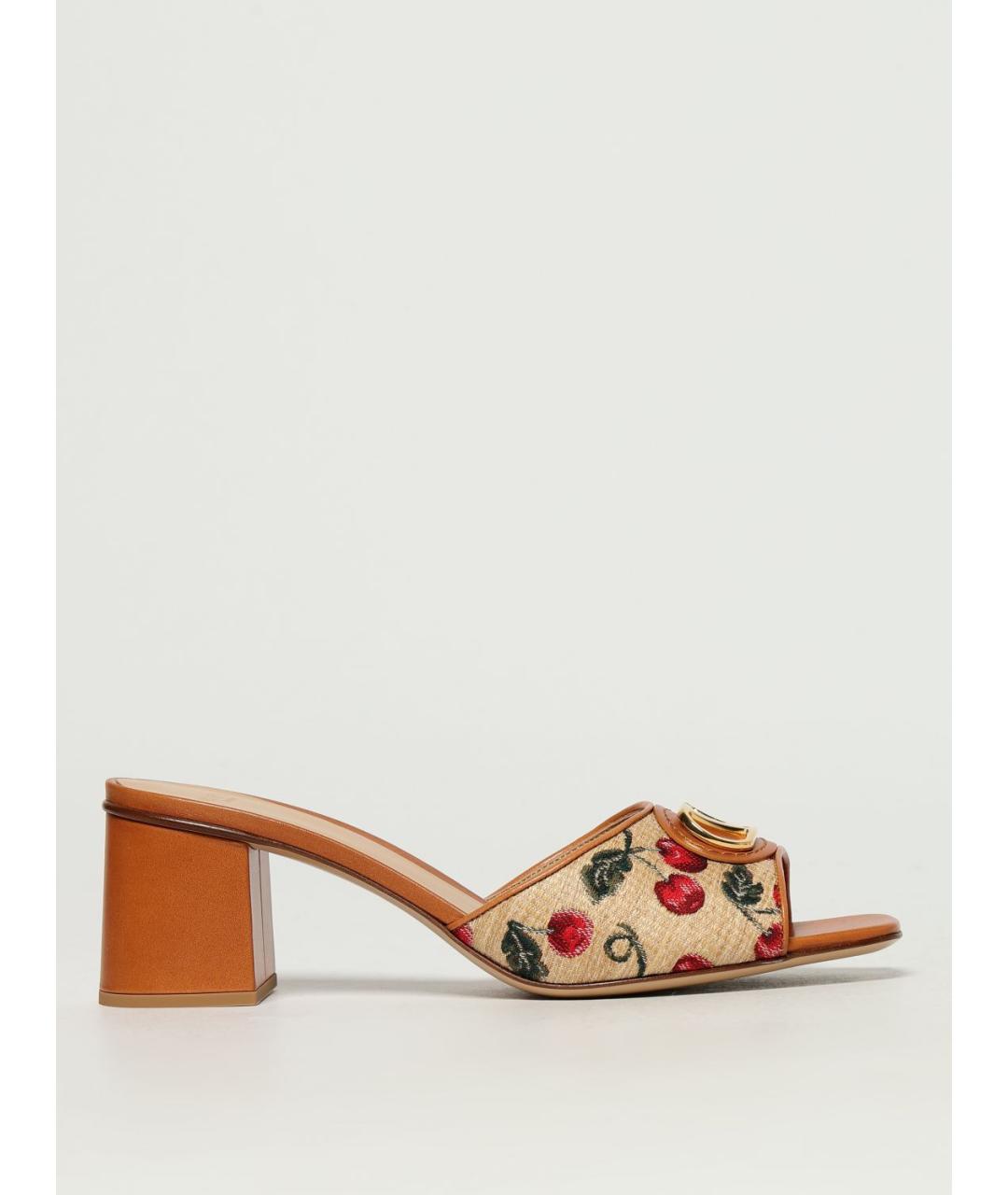 VALENTINO Мульти текстильные мюли, фото 3