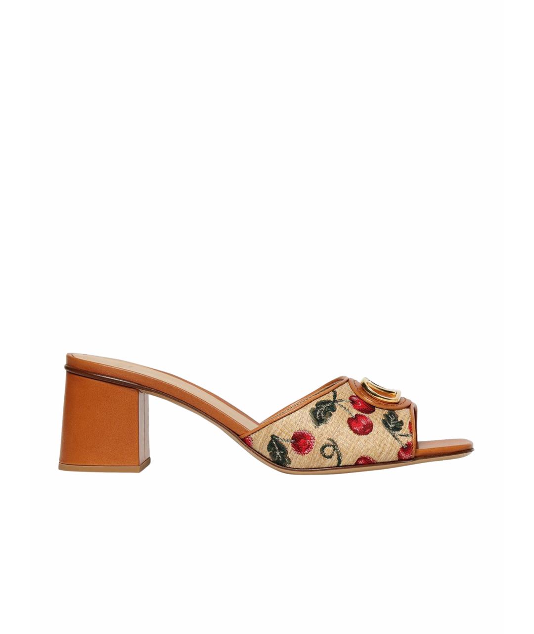 VALENTINO Мульти текстильные мюли, фото 1