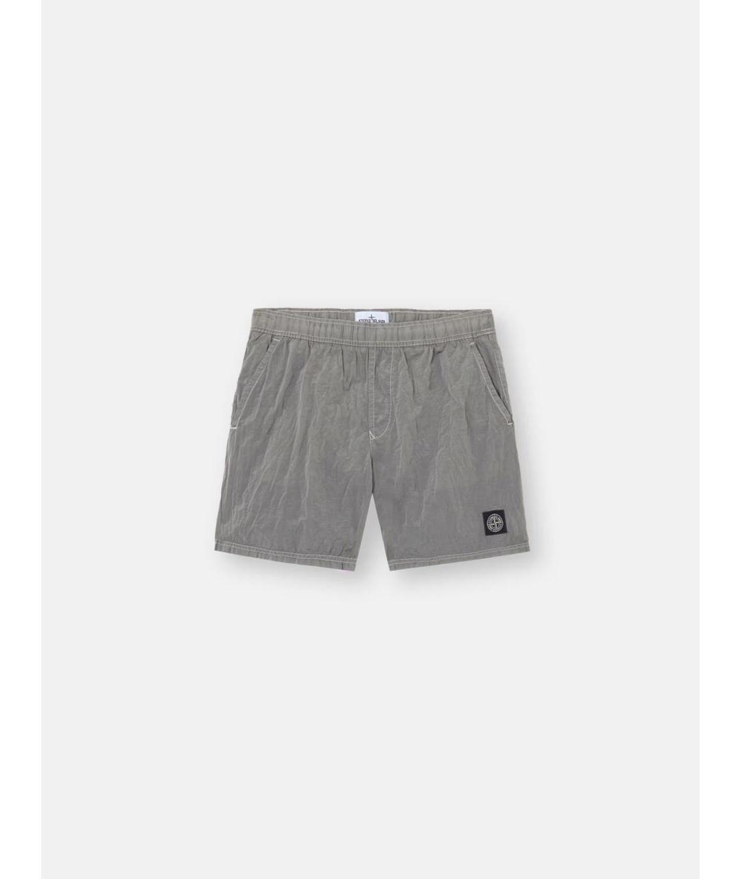 STONE ISLAND Серые шорты, фото 7