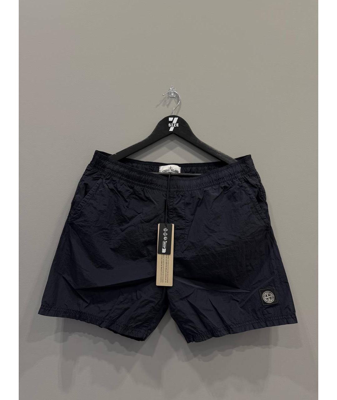 STONE ISLAND Темно-синие шорты, фото 6