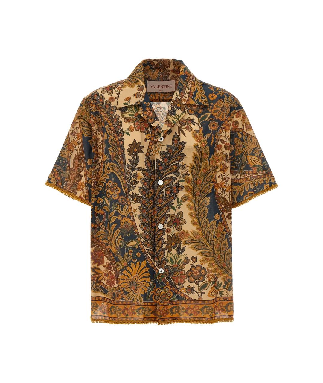 VALENTINO Мульти хлопковая кэжуал рубашка, фото 1