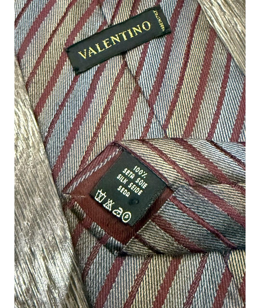 VALENTINO Мульти шелковый галстук, фото 4