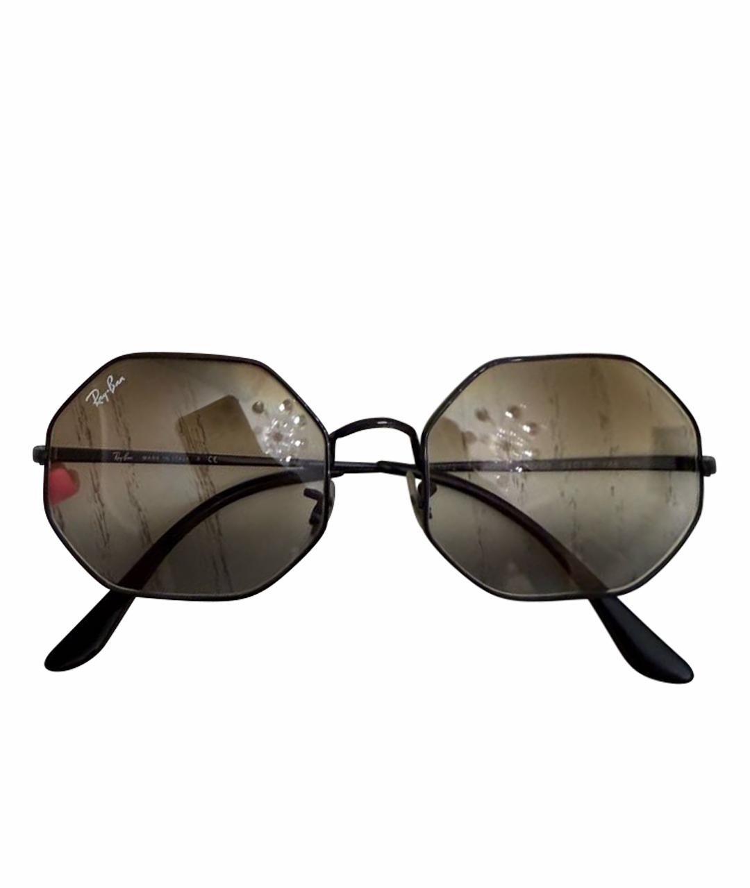 RAY BAN Серые металлические солнцезащитные очки, фото 1