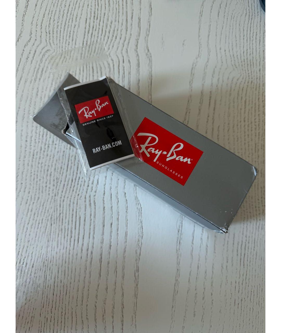 RAY BAN Серые металлические солнцезащитные очки, фото 4