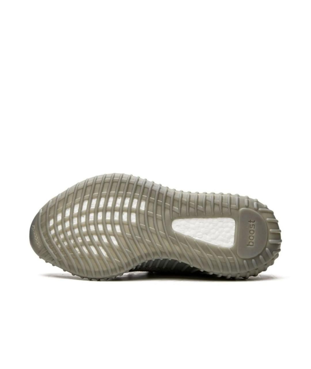 ADIDAS YEEZY Антрацитовые синтетические низкие кроссовки / кеды, фото 4