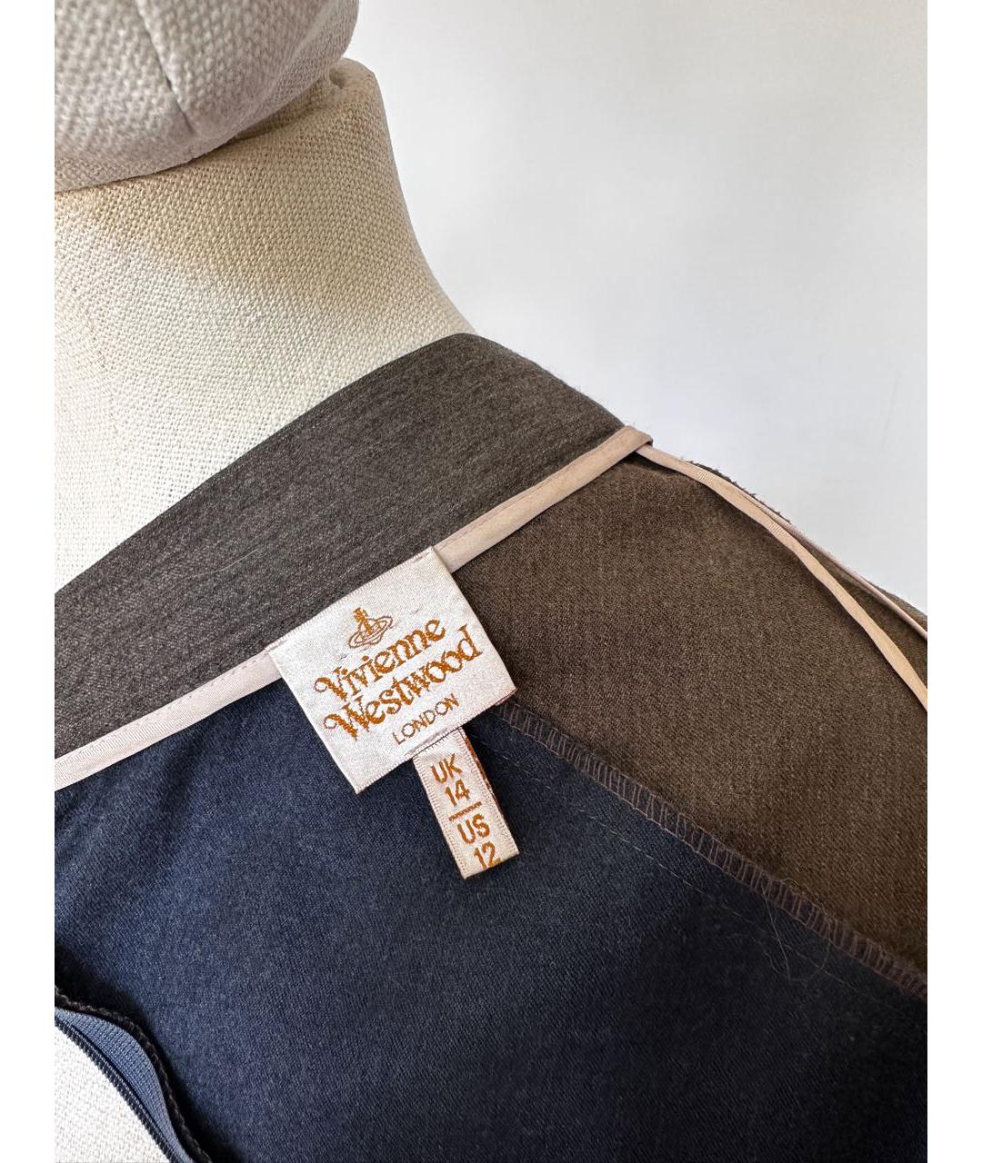 VIVIENNE WESTWOOD Мульти шерстяная юбка миди, фото 7