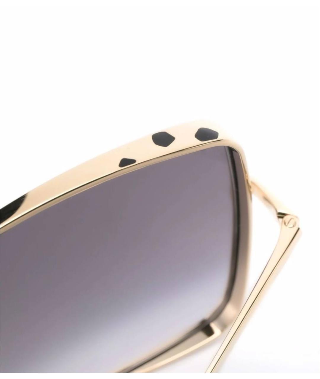 CARTIER Золотые металлические солнцезащитные очки, фото 4