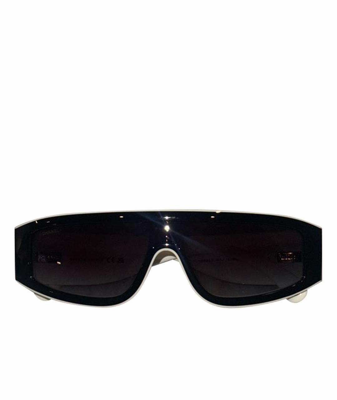 CHANEL Черные пластиковые солнцезащитные очки, фото 1