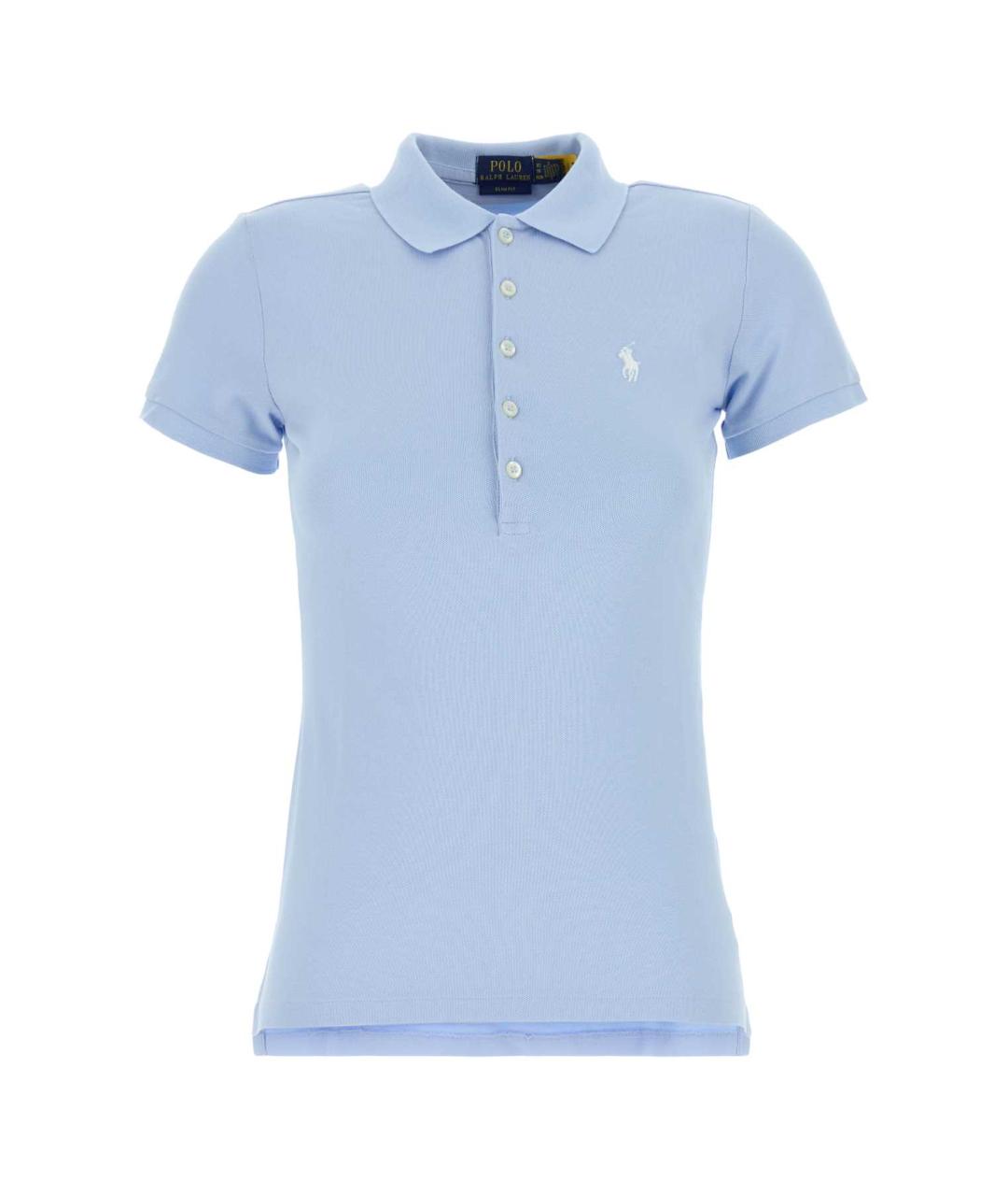 POLO RALPH LAUREN Голубая хлопковая футболка, фото 1