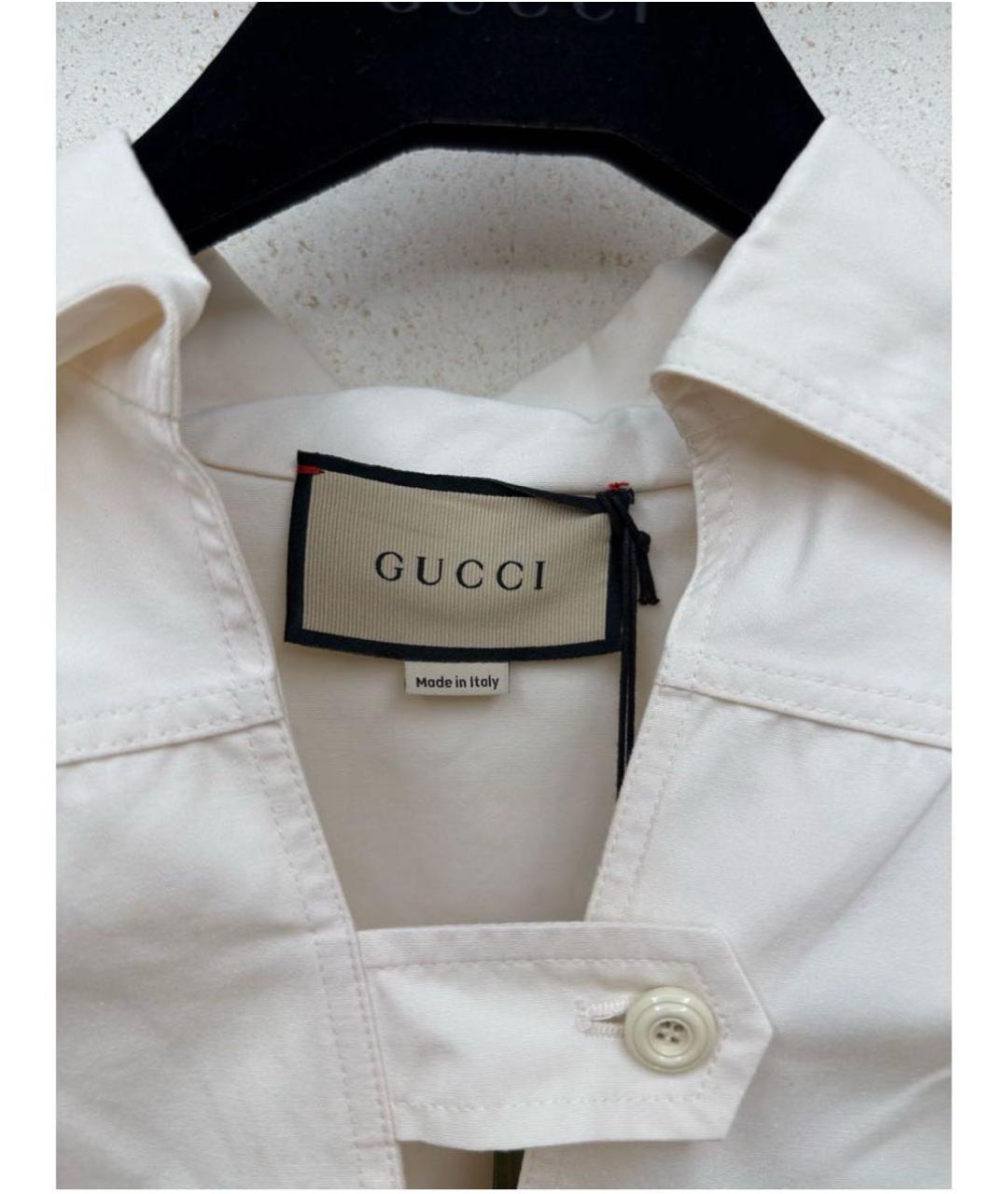 GUCCI Белое хлопковое повседневное платье, фото 3
