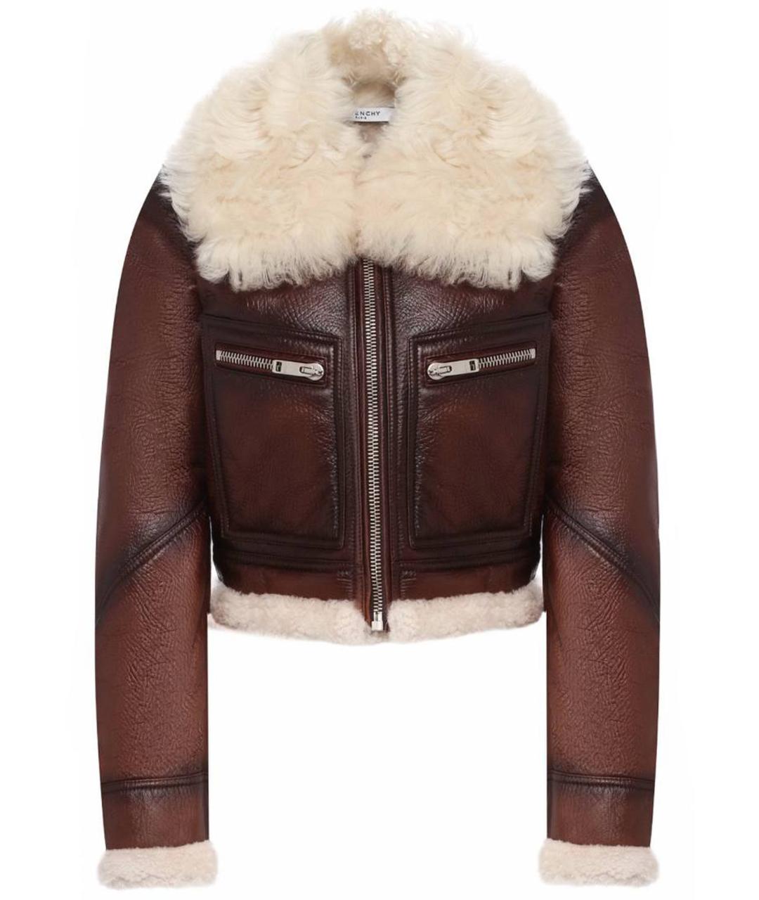 GIVENCHY Коричневая меховая дубленка, фото 1