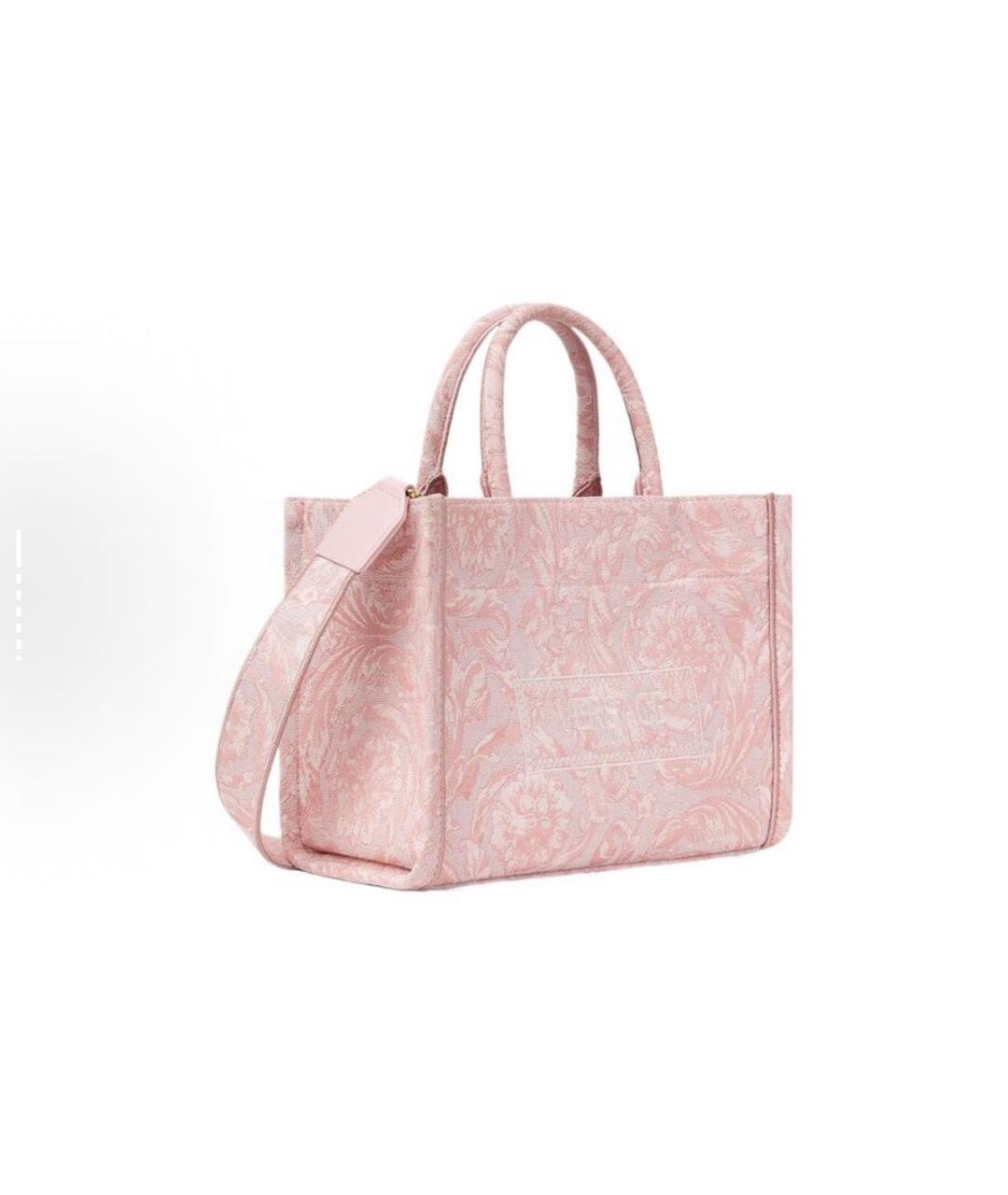 VERSACE Розовая сумка тоут, фото 2
