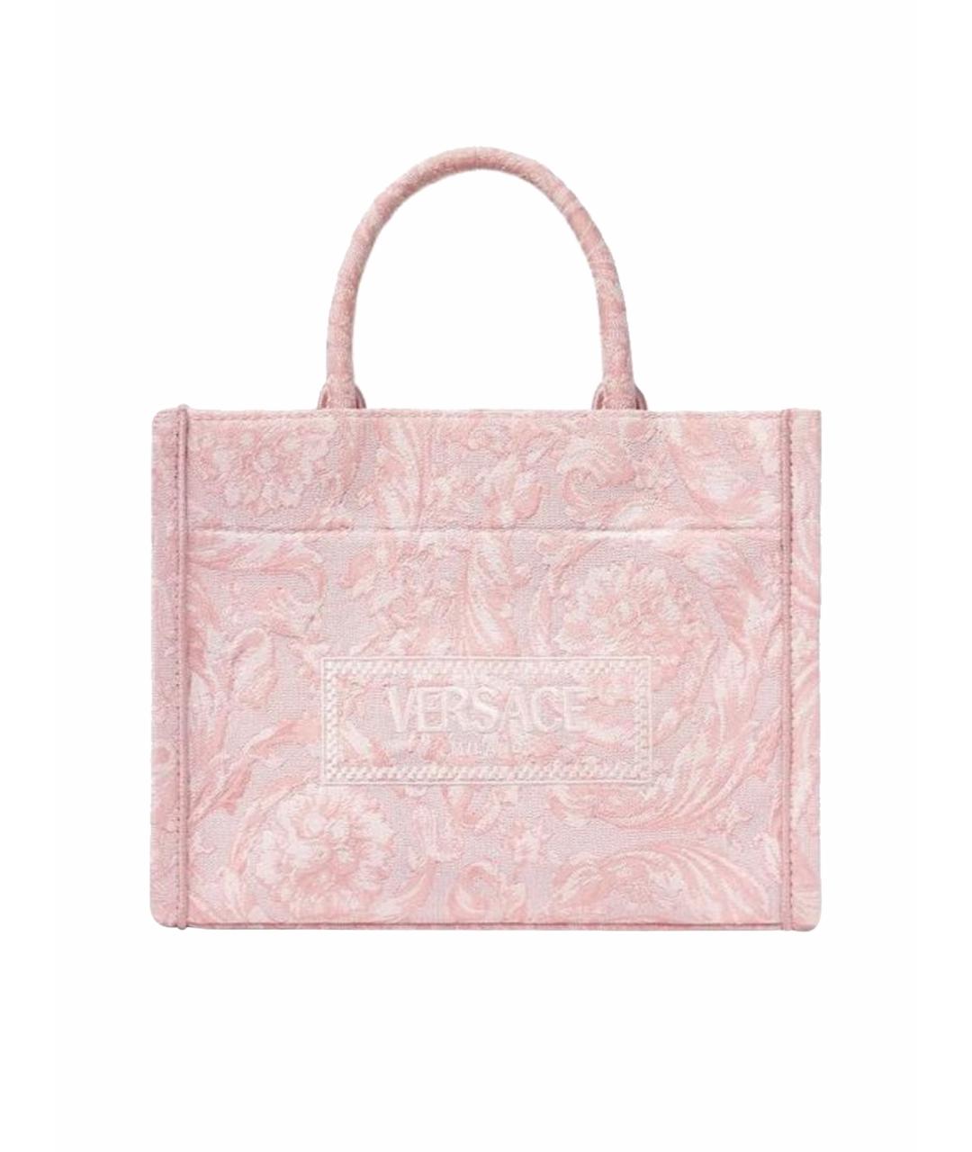 VERSACE Розовая сумка тоут, фото 1