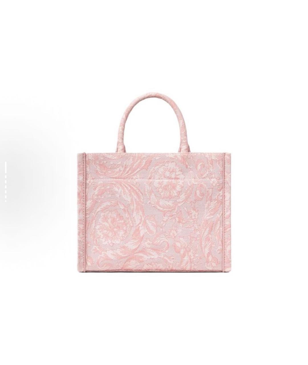 VERSACE Розовая сумка тоут, фото 3