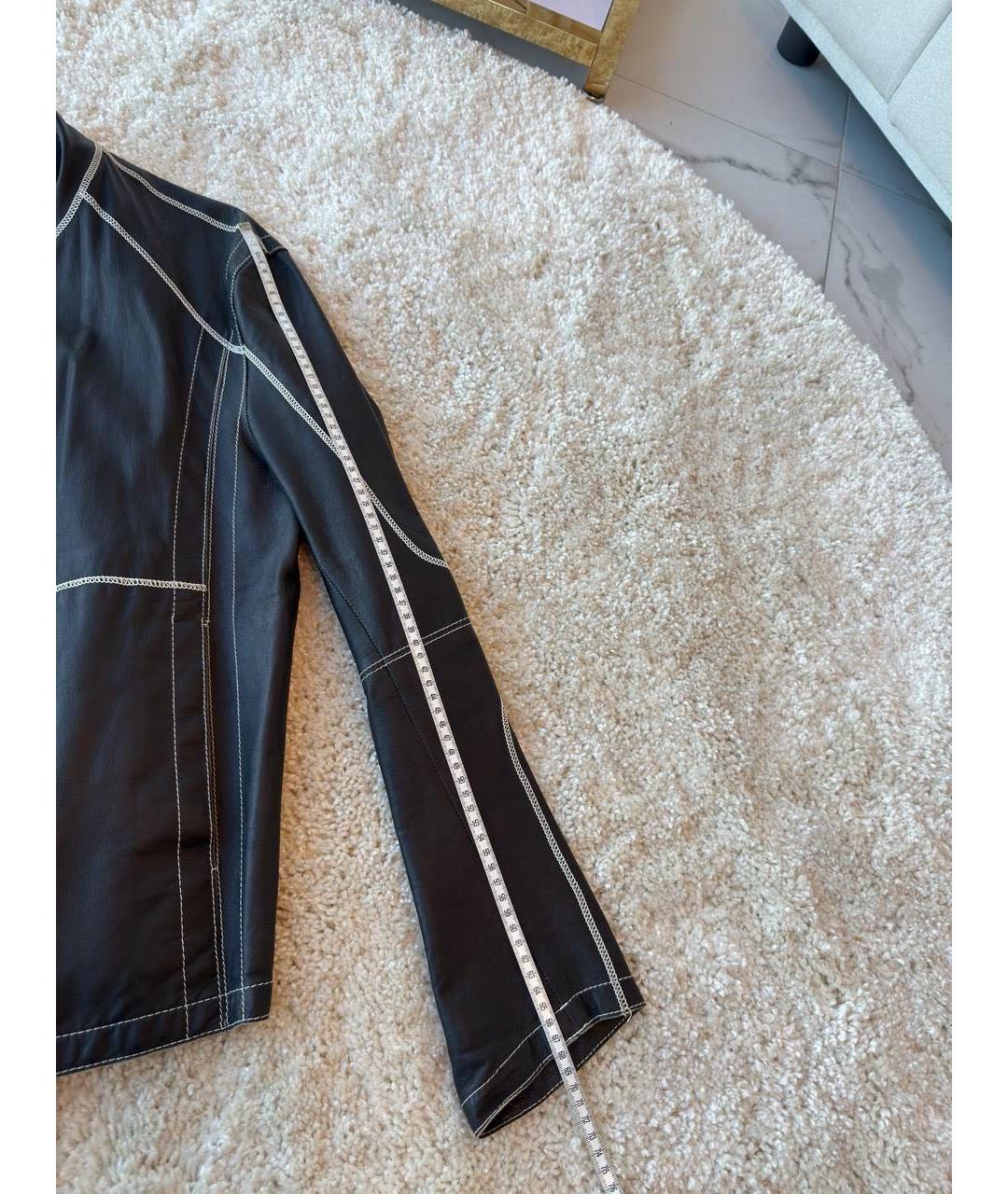 HUGO BOSS Черная кожаная куртка, фото 7