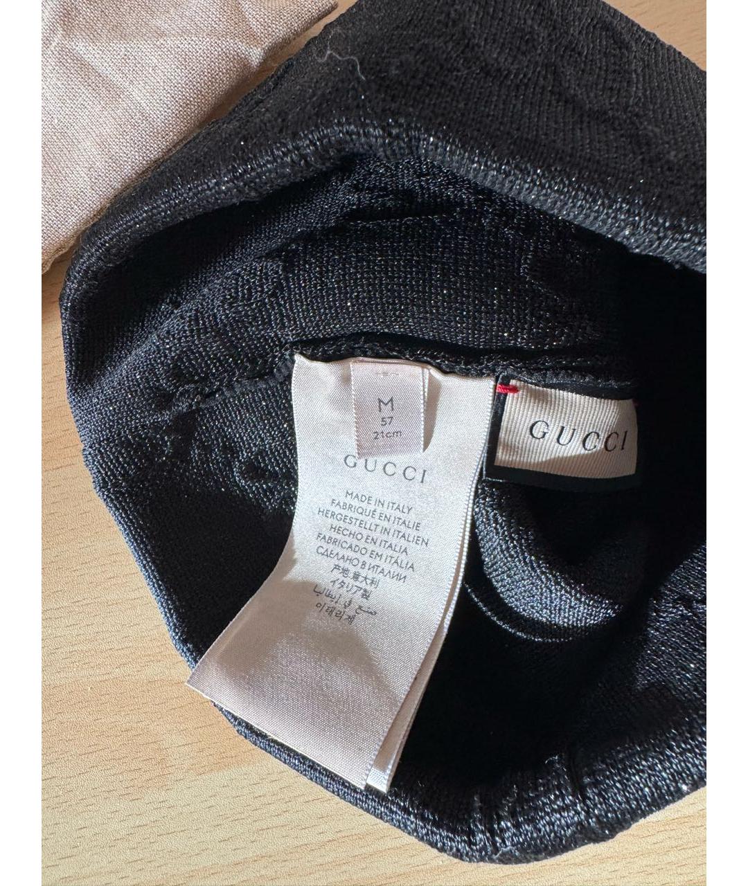 GUCCI Черная шапка, фото 4