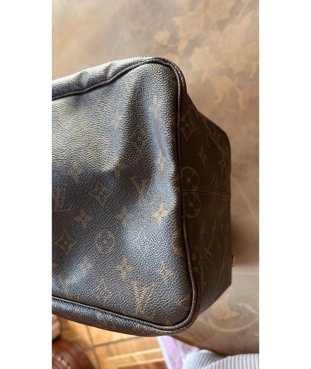 LOUIS VUITTON Коричневая сумка тоут, фото 6