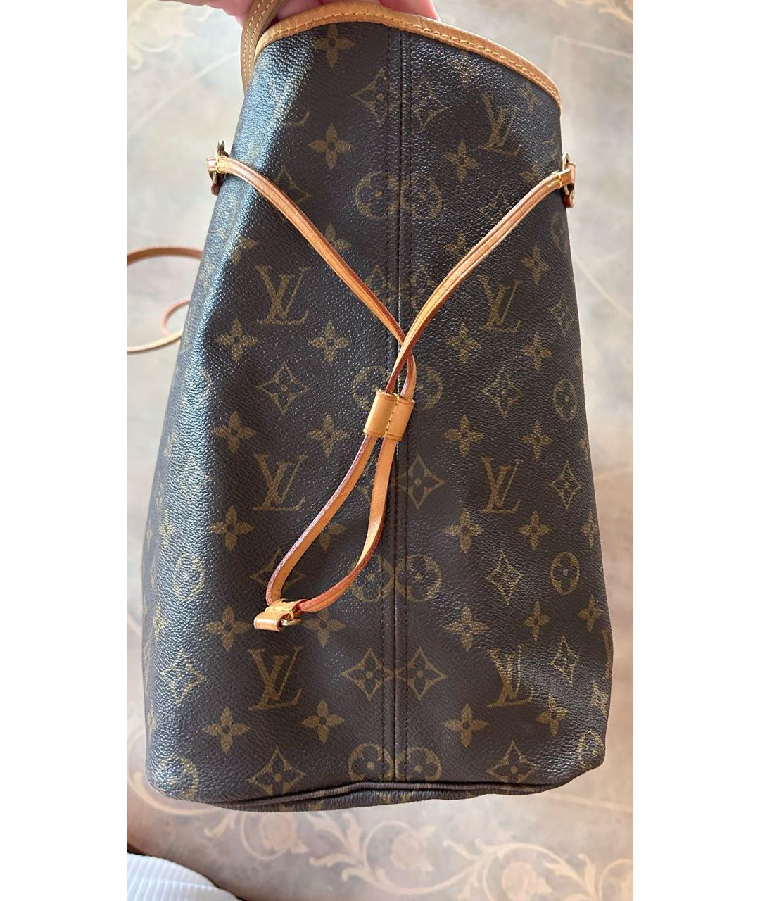 LOUIS VUITTON Коричневая сумка тоут, фото 4