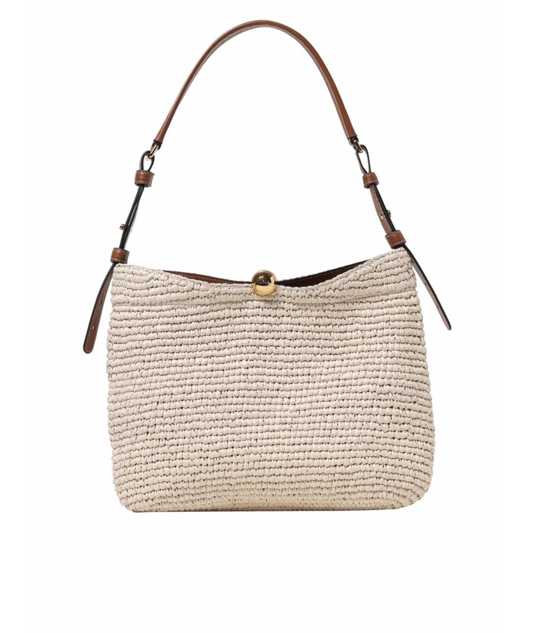 FURLA Бежевая пелетеная сумка через плечо, фото 1