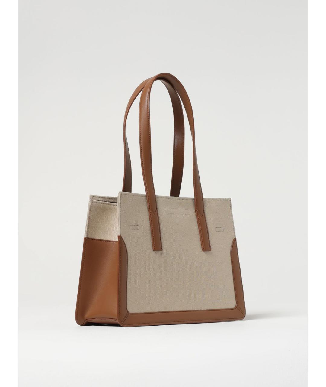FURLA Бежевая тканевая сумка тоут, фото 2