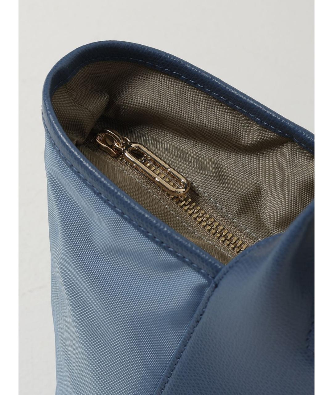 FURLA Голубая синтетическая сумка тоут, фото 3