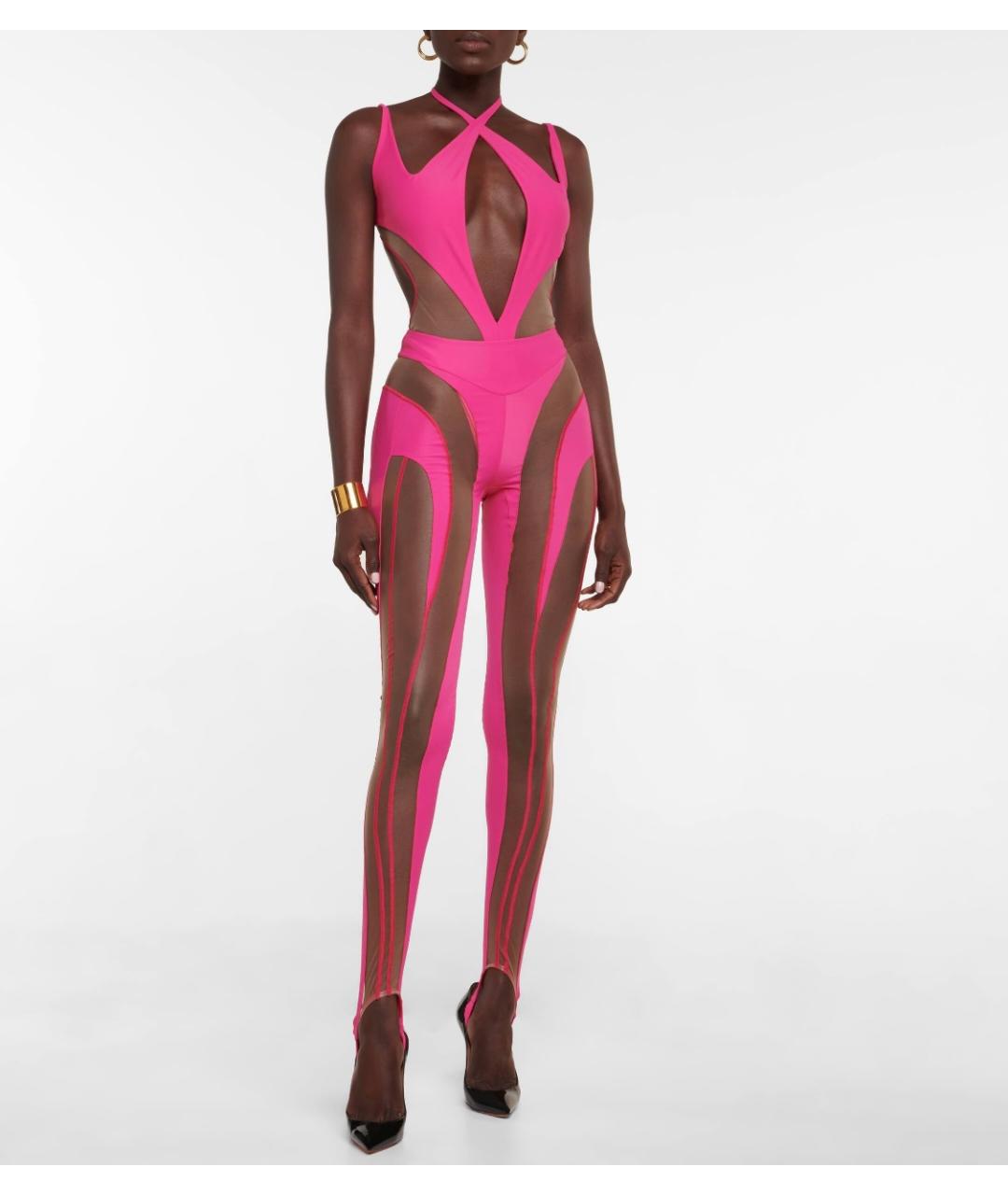 MUGLER Розовое боди, фото 2