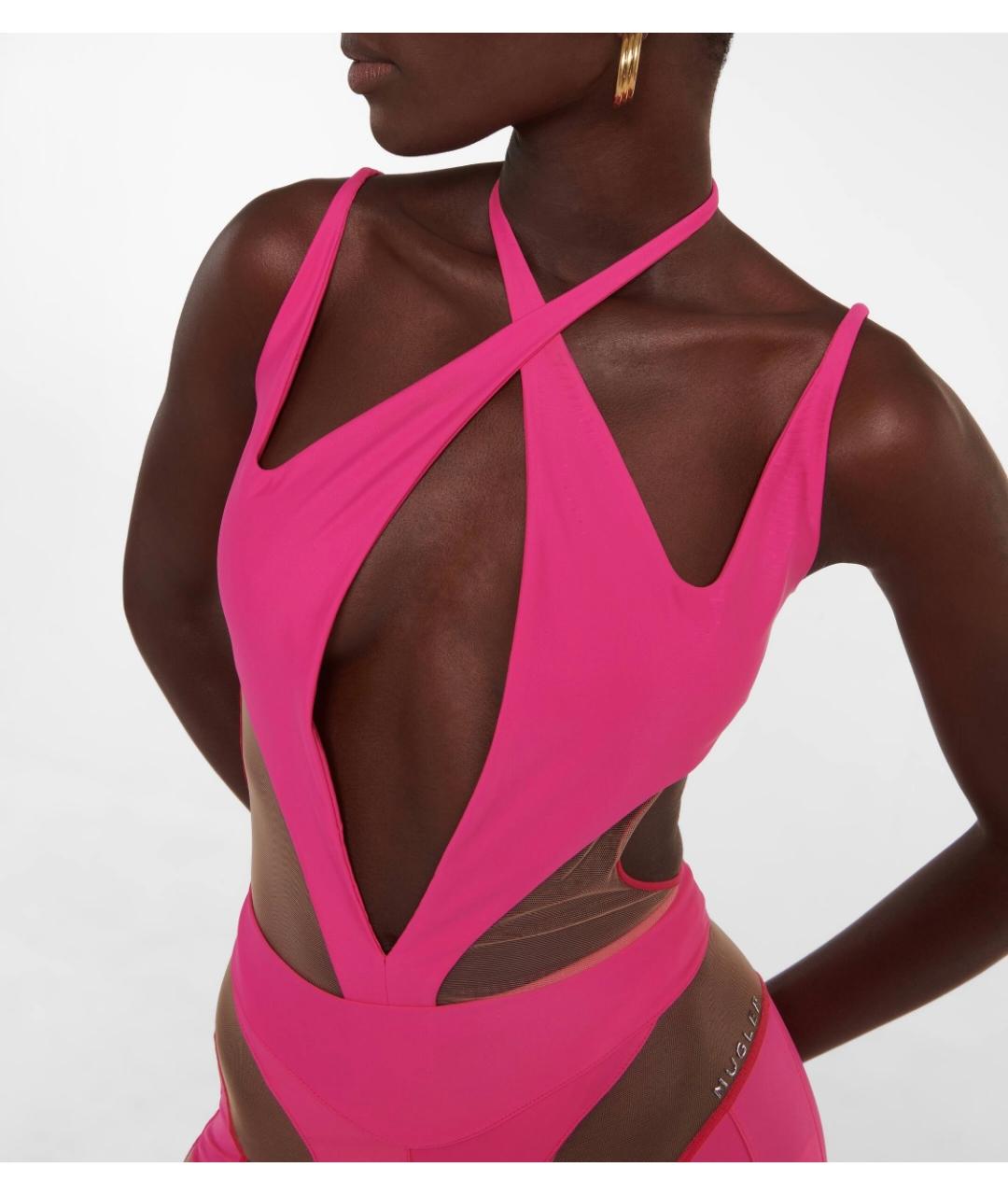 MUGLER Розовое боди, фото 6