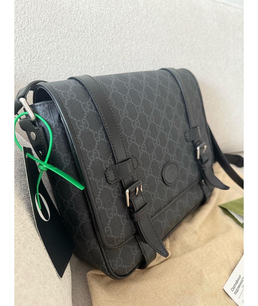 GUCCI Черная сумка на плечо, фото 5
