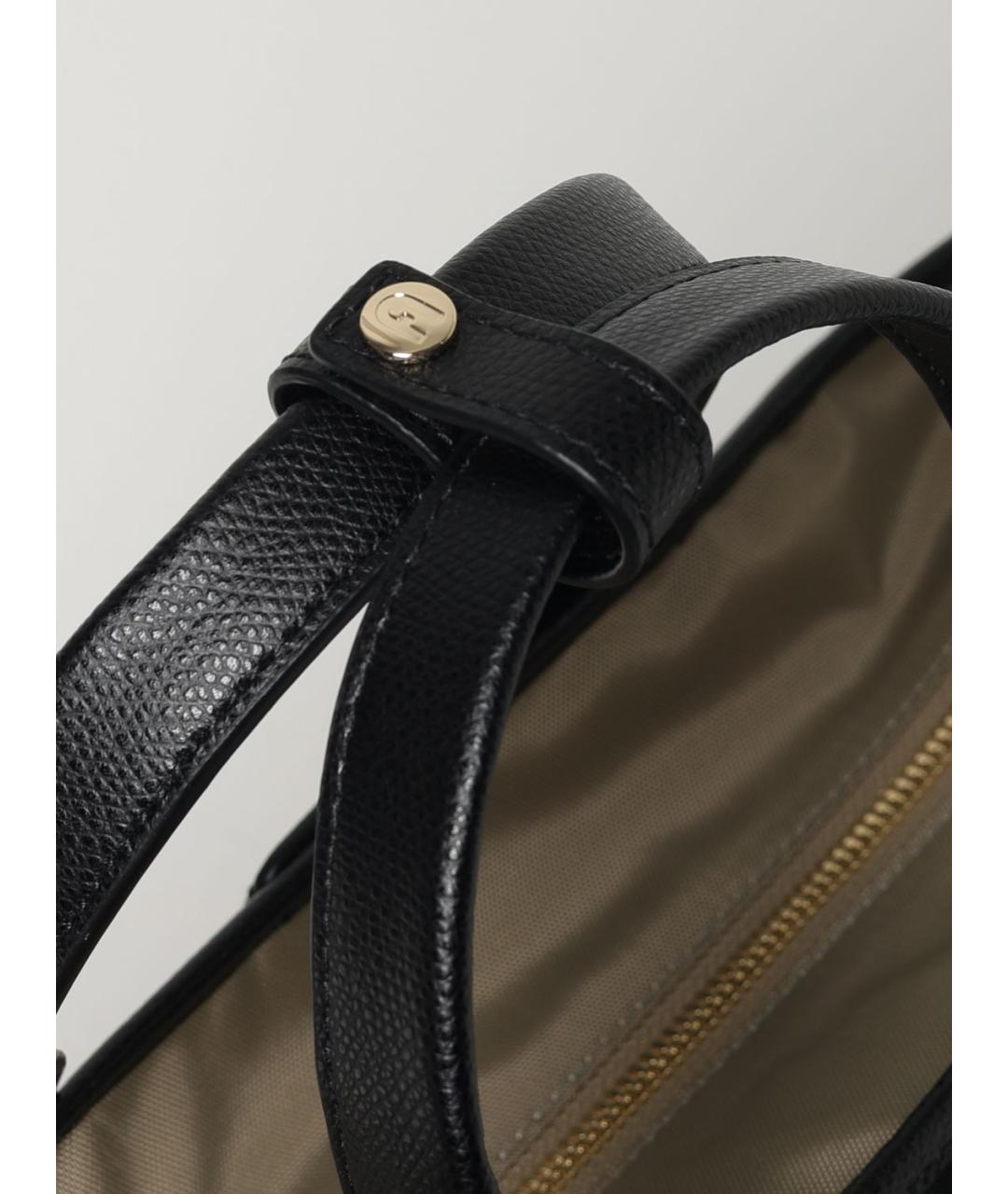 FURLA Черная синтетическая сумка тоут, фото 3