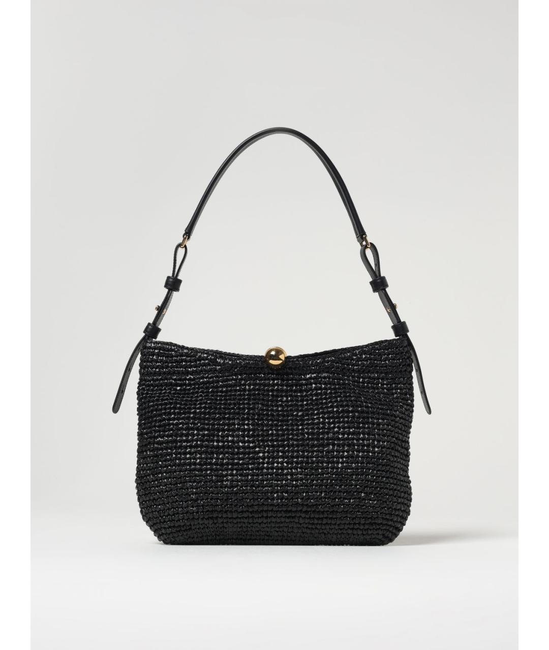 FURLA Черная пелетеная сумка через плечо, фото 4