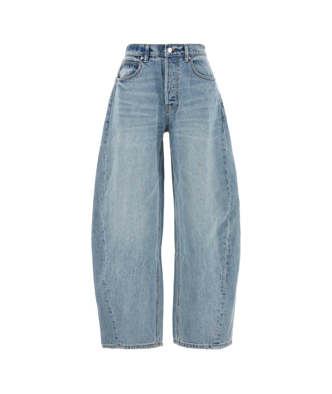 ALEXANDER WANG Голубые хлопковые прямые джинсы, фото 1