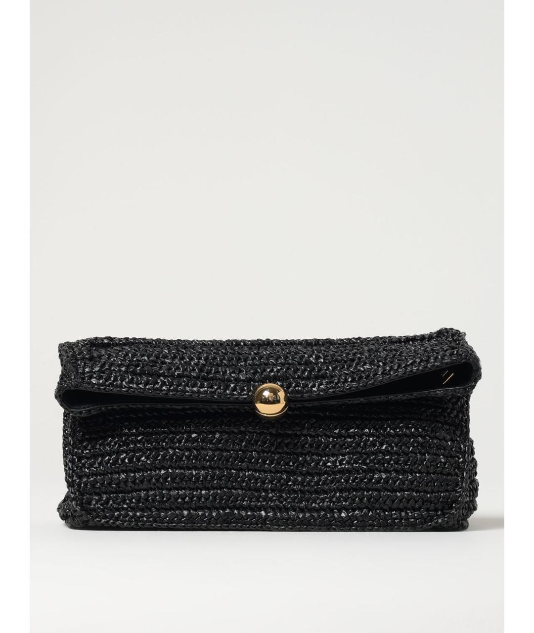 FURLA Черная пелетеная сумка через плечо, фото 4